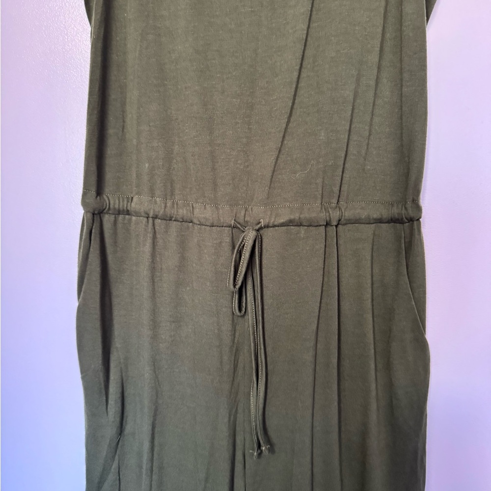 Pretty Garden Dark Green Sleeveless Jumpsuit - Picture 3 of 6
